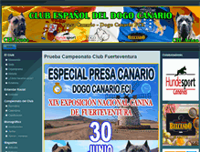 Tablet Screenshot of clubdogocanario.org